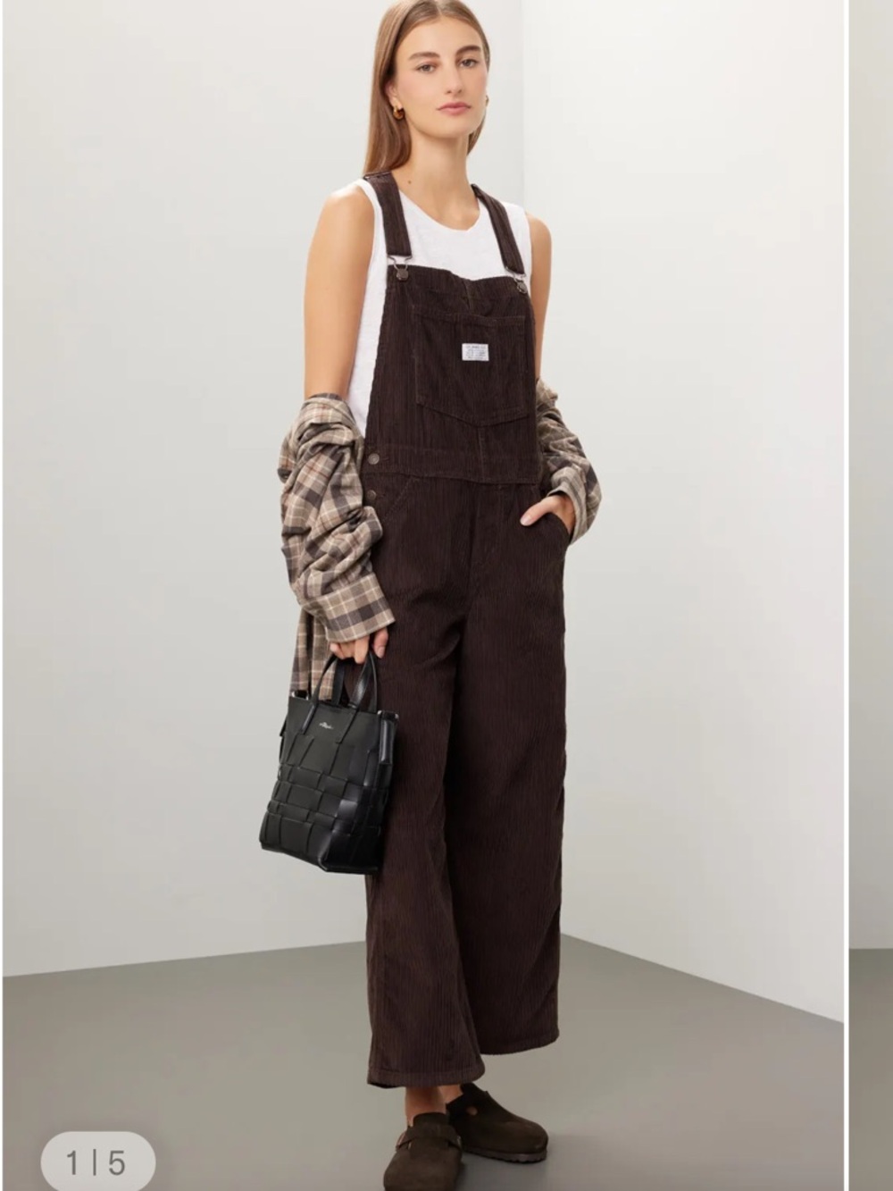 Levi’s Baggy Corduroy Overalls - Brown